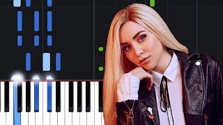 Ava Max  Sweet but Psycho Piano Tutorial [upl. by Initsed]