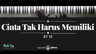 Cinta Tak Harus Memiliki  ST12 KARAOKE PIANO  MALE KEY [upl. by Jonie]