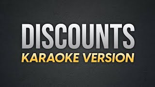 DISCOUNTS  CupcakKe  Karaoke Version  koolSound [upl. by Kosey]