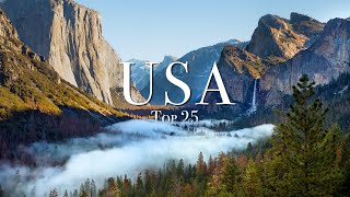 Top 25 Places To Visit In The USA [upl. by Domenic]