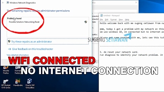 How To Fix Wifi Connected No Internet Connection Windows [upl. by Ettezel]