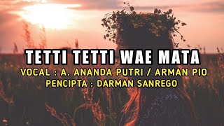 Lagu Bugis Tetti Tetti Wae Mata  Andi Ananda Putri  Arman Pio  Lirik Dan Arti [upl. by Clo]