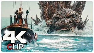 Godzilla Attacks Millitary Ship Scene  GODZILLA MINUS ONE NEW 2023 Movie CLIP 4K [upl. by Keever]