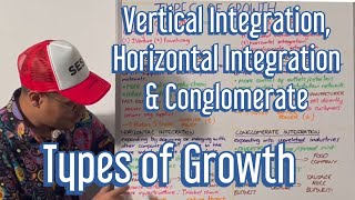 Vertical Integration Horizontal Integration amp Conglomerate Types of Growth  A Level Business [upl. by Ashwell]