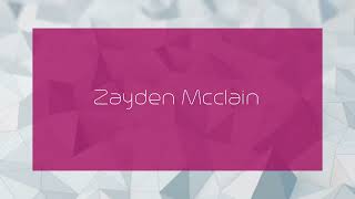 Zayden Mcclain  appearance [upl. by Aneeles]