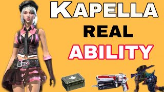 Kapella Ability test free fire  Free Fire New character Ability test  Real skil of kapella [upl. by Inah]