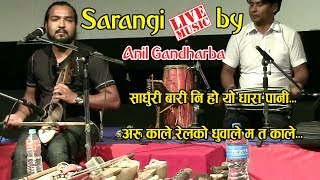 Great Nepali songs in Sarangi Music by Anil Gandarbha [upl. by Anitsenre952]