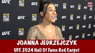 Joanna Jedrzejczyk Reacts to UFC Hall of Fame Induction [upl. by Widera]