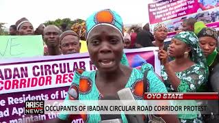 OCCUPANTS OF IBADAN CIRCULAR ROAD CORRIDOR PROTEST [upl. by Creight891]