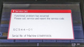 Error core SC54401 SC54201 SC54301 on Ricoh MP 2554 3054 MP 2555 3055 photocopy machine [upl. by Mathur]