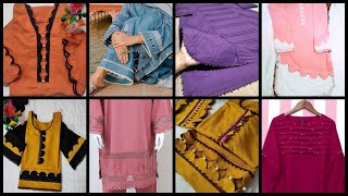 latest plain suit designs 2023 for girls sada suit ke design [upl. by Vivia]