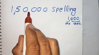 150000 spelling कैसे लिखते हैं  150000 kitna hota hai  Number Spelling  Hindi  maths teacher [upl. by Ahsied]