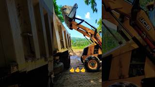 JCB LOADING TRUCK 🤩🚜😲 jcb truck dumper [upl. by Leemaj66]