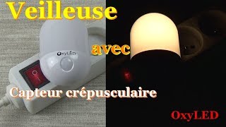 OxyLED Veilleuse avec capteur crépusculaire pour chambre denfant chambre à coucher salle de bains [upl. by Ruth578]