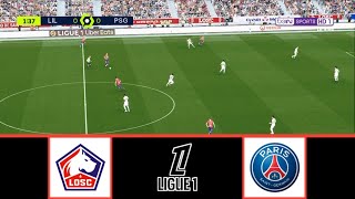 LOSC LILLE VS PARIS SAINTGERMAIN  LIGUE 1 20242025  FOOTBALL LIFE 2024 [upl. by Eisyak516]