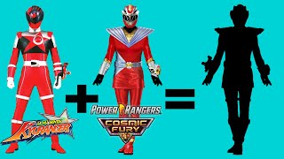 RED RANGER KYURANGER fusion with RED RANGER COSMIC FURY [upl. by Lucey689]