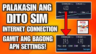 PAANO PALAKASIN ANG DITO SIM INTERNET CONNECTION GAMIT ANG BAGONG APN SETTINGS  PAANO BA TUTORIAL [upl. by Anelad]