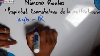 PROPIEDAD CONMUTATIVA DE LA MULTIPLICACION  NUMEROS REALES [upl. by Rekcut]