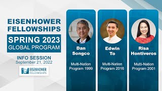 Eisenhower Fellowship 2023 Information Session [upl. by Atinna]