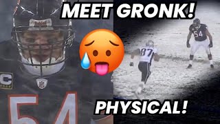 When Brian Urlacher MET Gronk ‘ROOKIE’ VS VET TE Vs LB Rob Gronkowski Vs Brian Urlacher [upl. by Gusta]