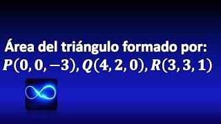 63 Área de un triángulo determinado por tres puntos usando vectores [upl. by Yemar99]