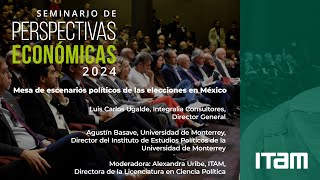 Mesa de escenarios políticos de las elecciones en México Seminario de Perspectivas Económicas 2024 [upl. by Ahsinam]