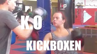 KO  KAMPF  KICKBOXEN  YVONNE PFE [upl. by Webb]