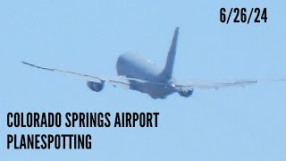 Colorado Springs Airport Plane Spotting  62624  Southwest American USAF And More [upl. by Evaleen]