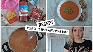 ROMIGE TOMATENPAPRIKA SOEP  SophieStraalt [upl. by Steen]