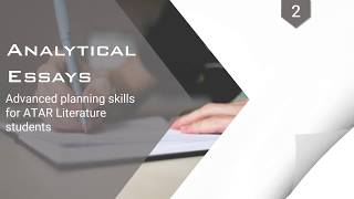 Analytical Essays 2 Advanced Planning Skills [upl. by Ameen]