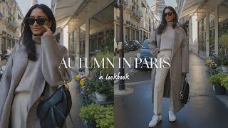 AUTUMN IN PARIS  EVERYDAY AUTUMN OUTFITS LOOKBOOK [upl. by Ellevel]