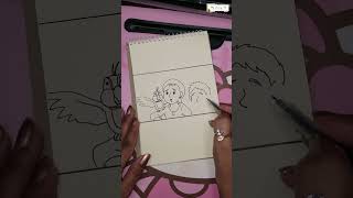 meena cartoon quick drawing 3  meena quick drawing tutorial  ytshorts meenaarts cartoondrawing [upl. by Calder]