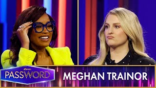 Keke Palmer Kicks Off a FamilyThemed Round of Password with Meghan Trainor [upl. by Yesrod716]