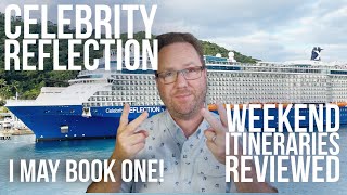 Celebrity Reflections Weekend Itineraries PLUS Aruba Reviewed One Scores REALLY LOW [upl. by Learsi]