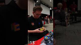 5x5 Rubiks Cube WORLD RECORD 3160 rubikscube cubing worldrecord [upl. by Einned]