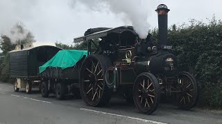 Burrell Traction Engine Clinker on her way to Boconnoc Steam Fair [upl. by Cocks]