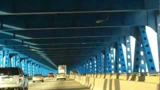 Philadelphia Girard Point Bridge Painted Blue [upl. by Primaveras]