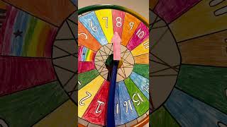 El juego de la ruleta y los números 123andres shortsvideo matemática shorts kindergarten [upl. by Ystap70]