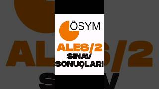 2024 ALES 2 SINAV SONUÇLARI NASIL ÖĞRENİLİR SONUÇLAR AÇIKLANDI [upl. by Jecoa]