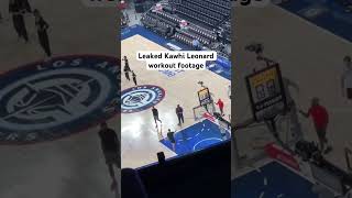 Leaked Kawhi Leonard Workout Footage Before Clippers Game Against Timberwolves [upl. by Selwin134]