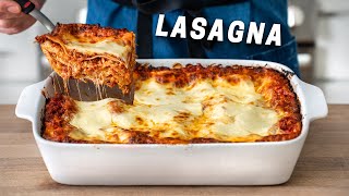 The Best CLASSIC Lasagna Recipe with EASY homemade ricotta [upl. by Meela67]