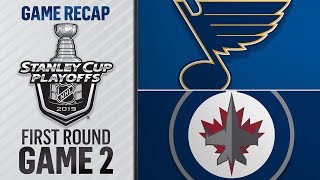 Sundqvist scores twice to help Blues win Game 2 43 [upl. by Onitnerolf]