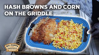 Easy Corn Side Dish on the Griddle  Big Poppa Smokers [upl. by Lachish]