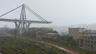 ‘Immense tragedy’ as Genoa motorway bridge collapses [upl. by Aynatan]