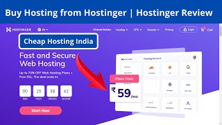 How to Buy Hosting from Hostinger  Hostinger Review  Cheap Hosting India  Hostinger Web Hosting [upl. by Crispin]