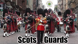 1st Battalion of The Scots Guards parade Glasgow [upl. by Troxell]