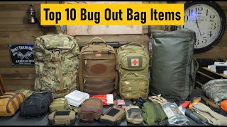 My Top 10 Bug Out Items [upl. by Nanyk]