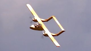 OV10 B BRONCO RC SCALE MODEL AIRPLANE FLIGHT DEMONSTRATION  Mega RC Airshow Göttingen 2015 [upl. by Neelear716]