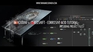 Houdini  Redshift Corrosive Acid Tutorial [upl. by Diao]