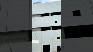 Steel structure sandwich panel bulding installation [upl. by Marilyn]